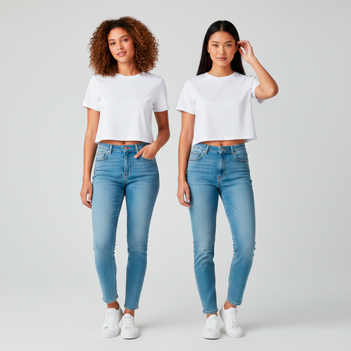 Pack Crop Top Essential - Solid Colour
