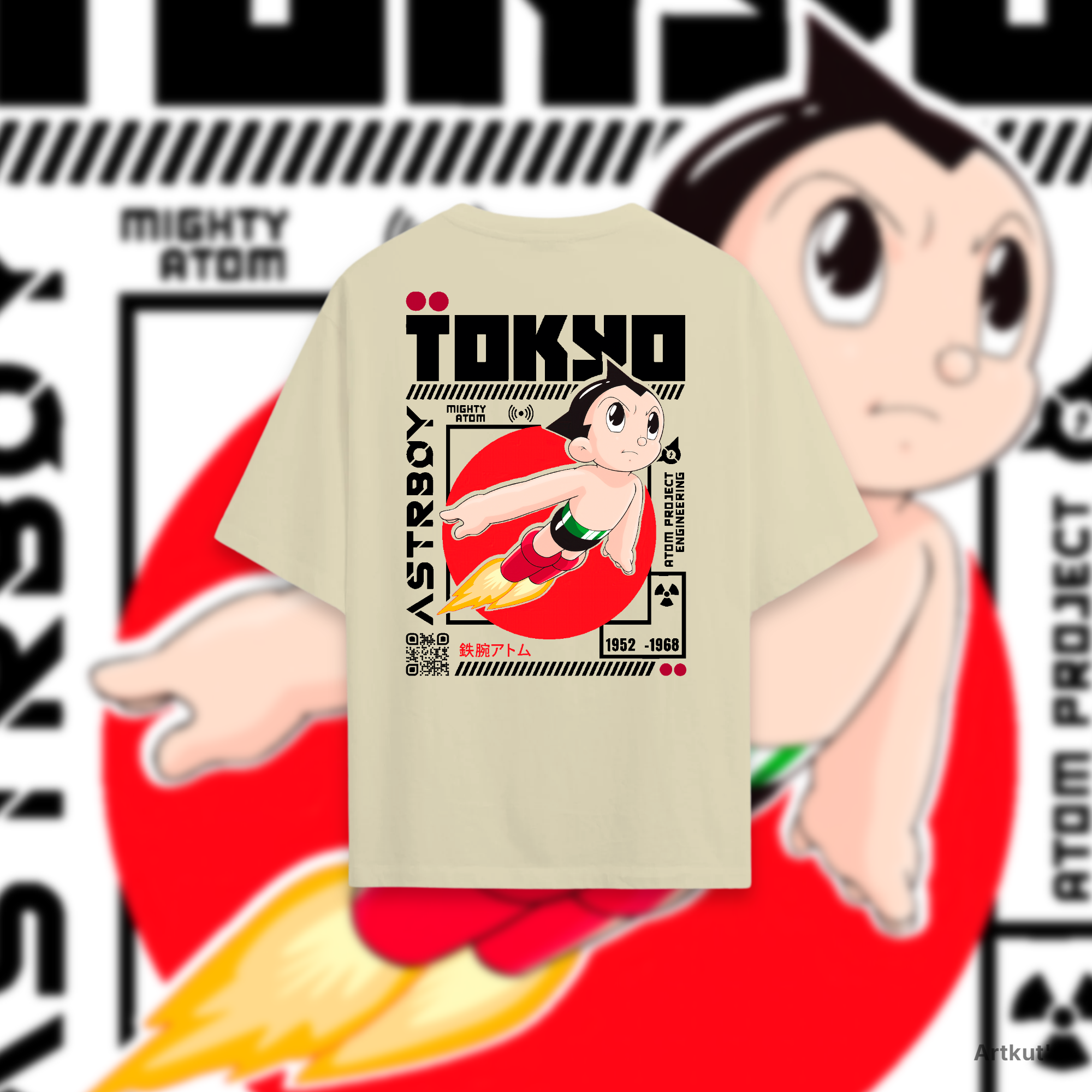 Polera oversize Astroboy