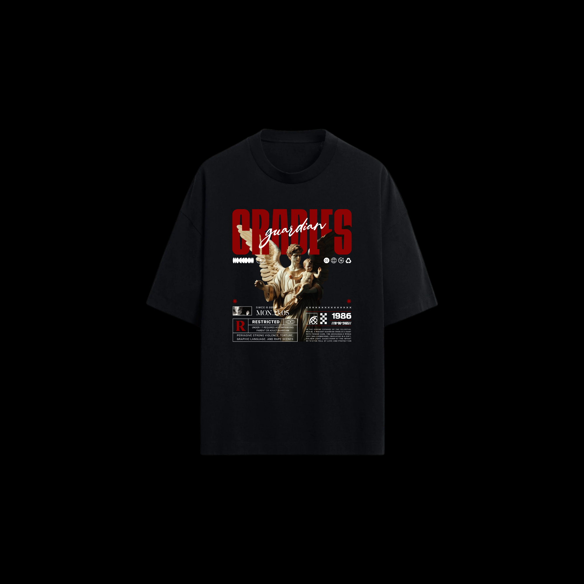 Polera Oversize "Guardian" – Black Art Series