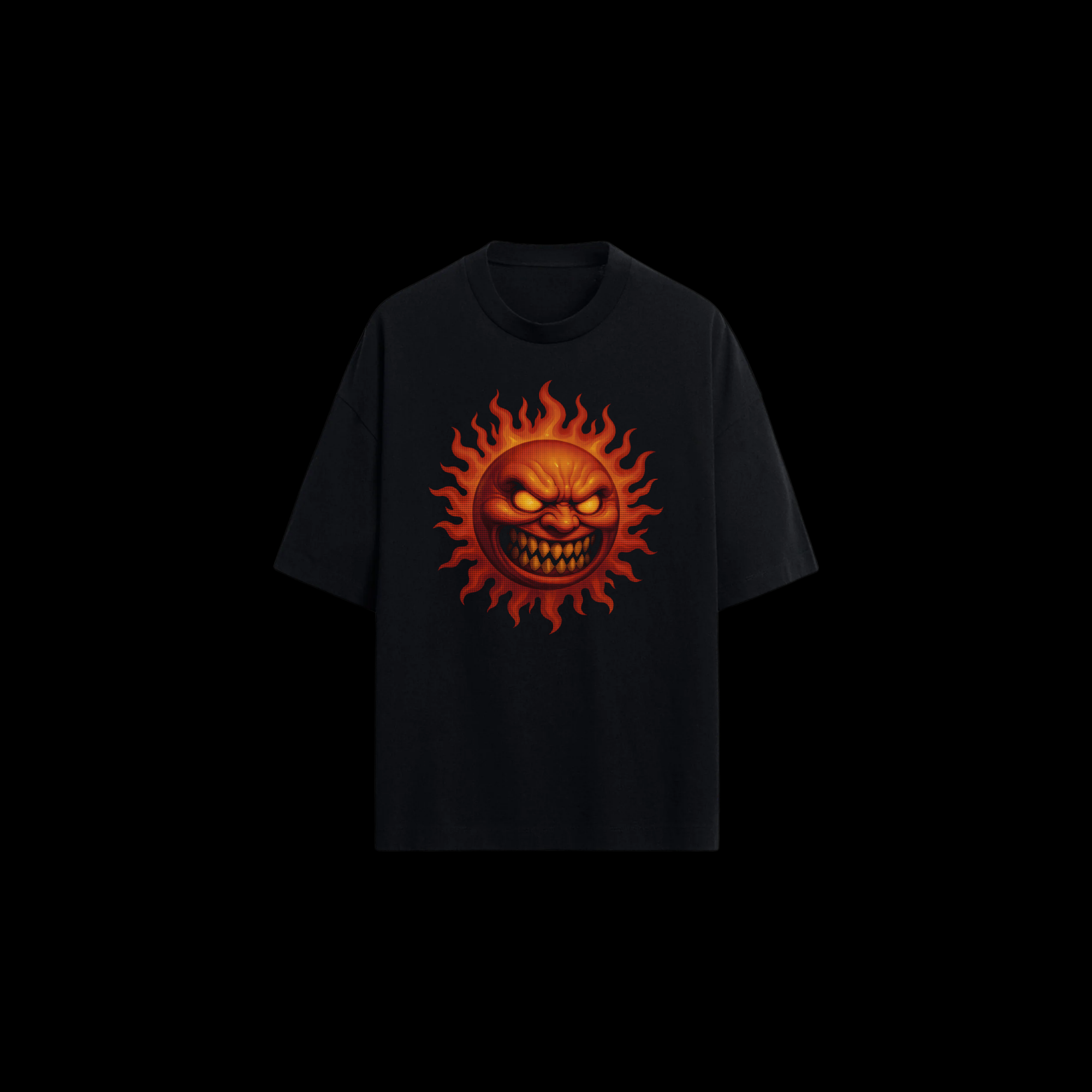 Polera Oversize "Solar Rage" – Edición Infernal Sun