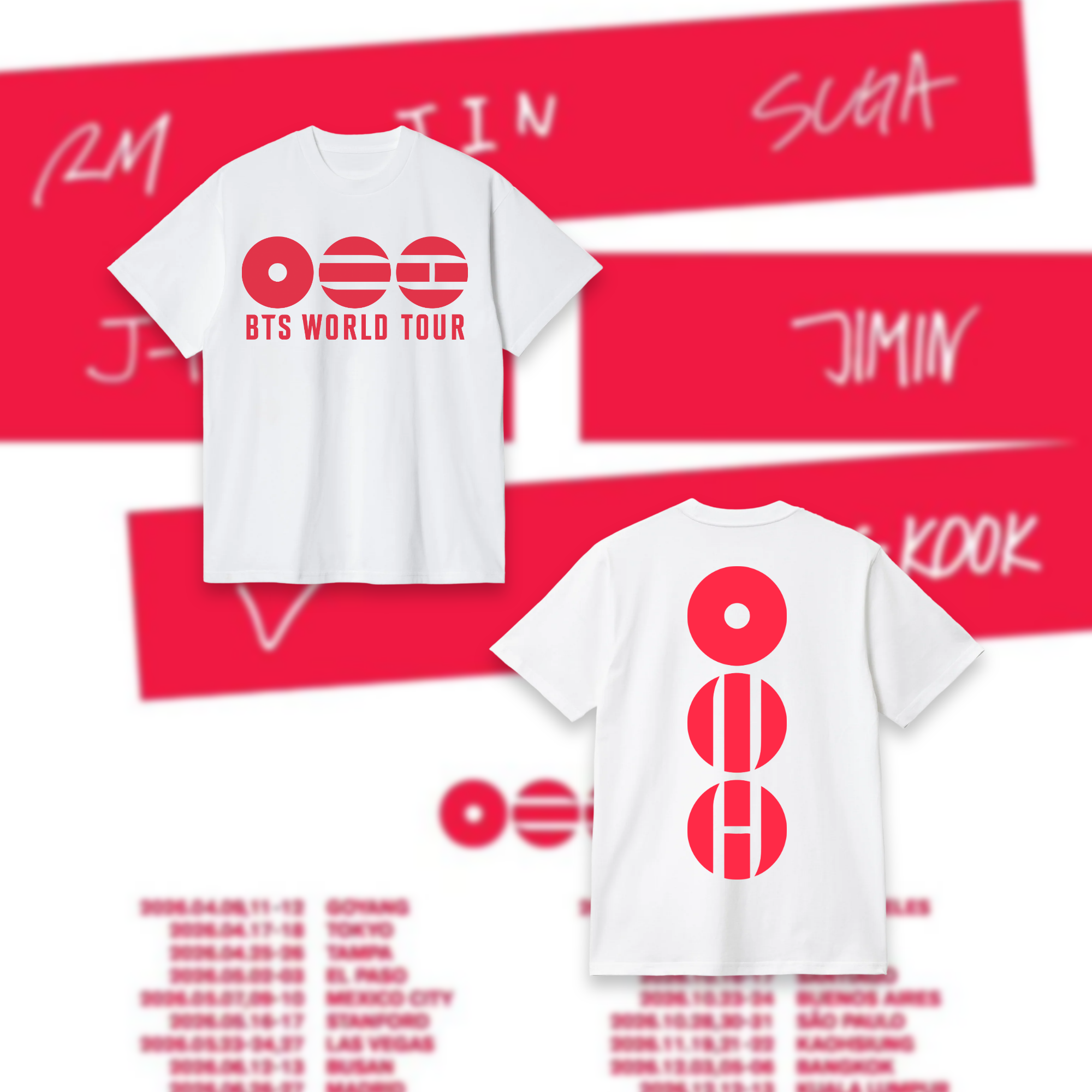 Polera Exclusive Edition: BTS World Tour Concept