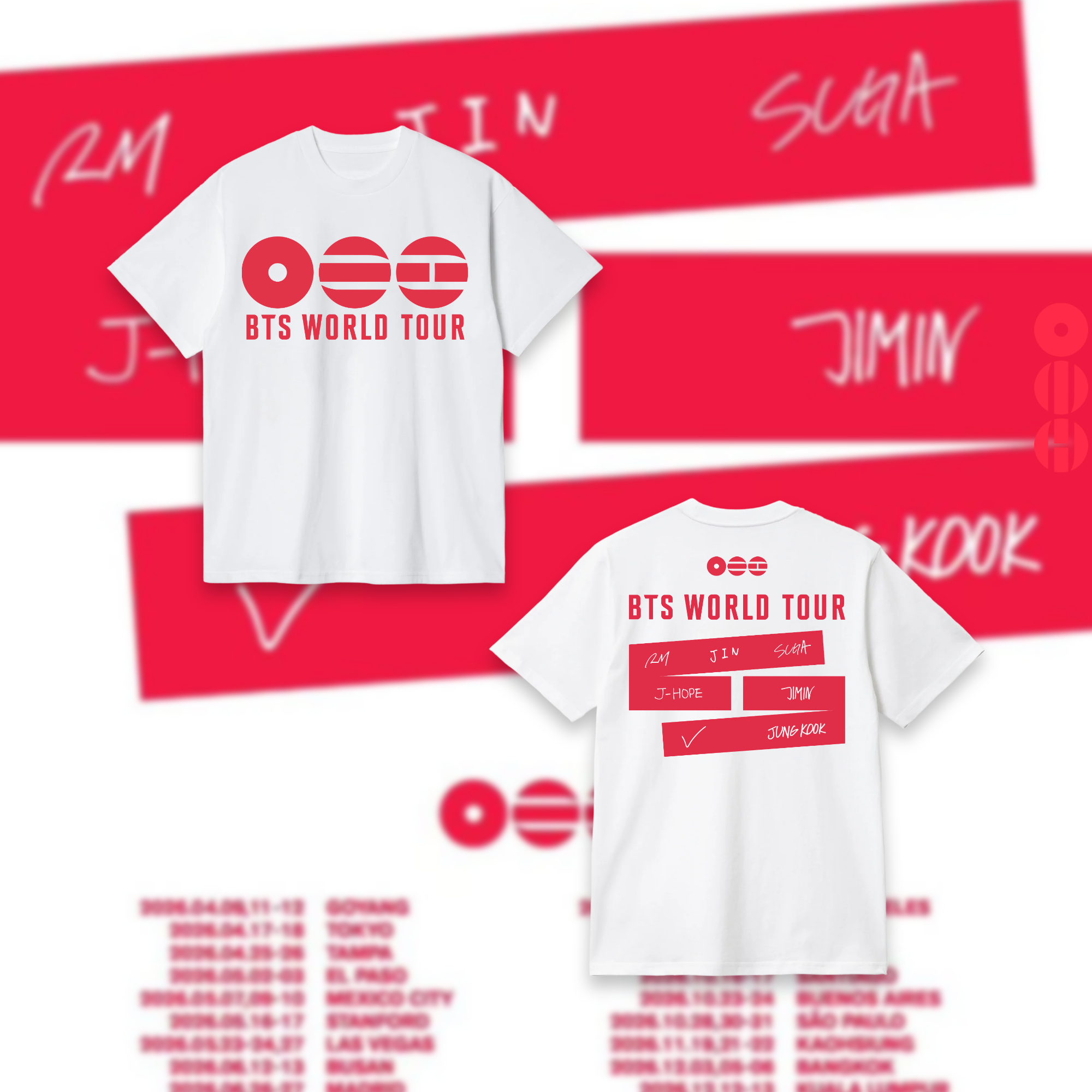 Polera Exclusive Edition: BTS World Tour Concept