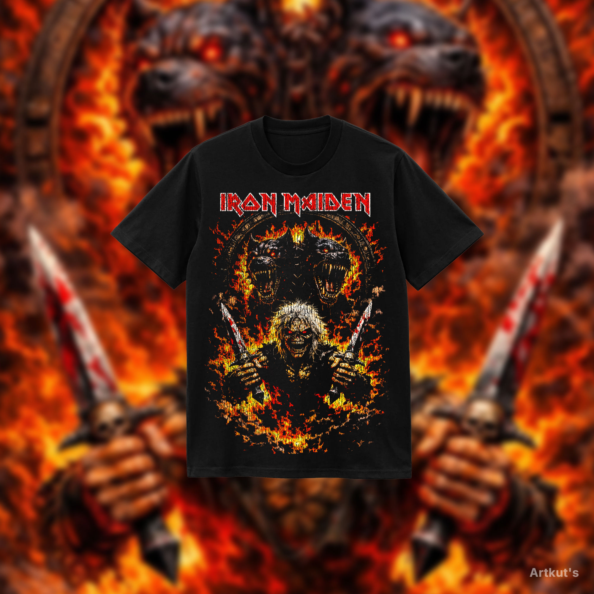 Polera iron maiden vintage
