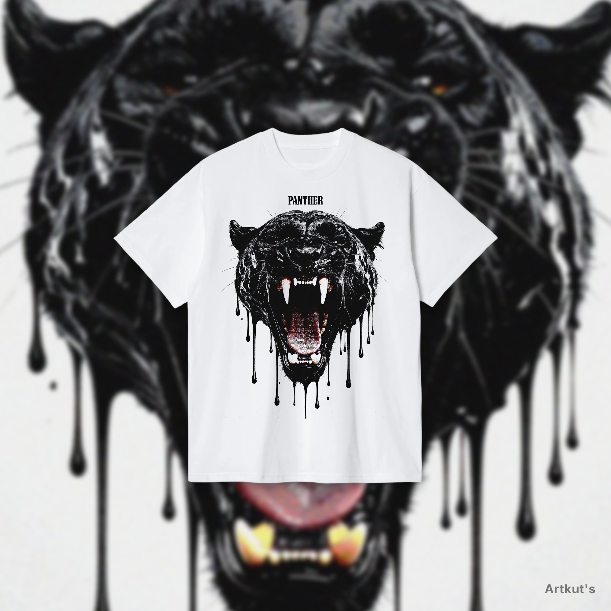 Polera Black Panther Drip Edition