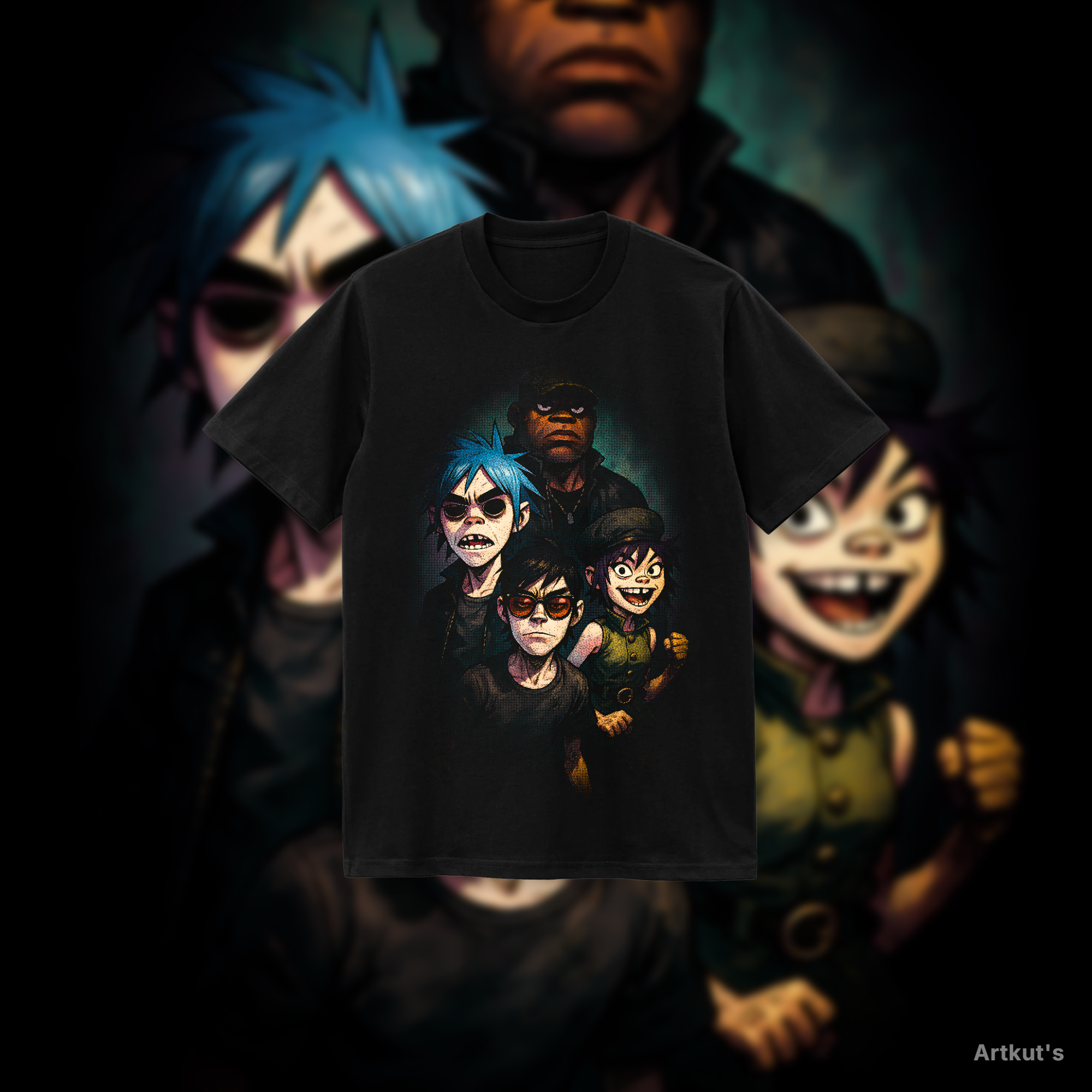 Polera Gorillaz exclusiva