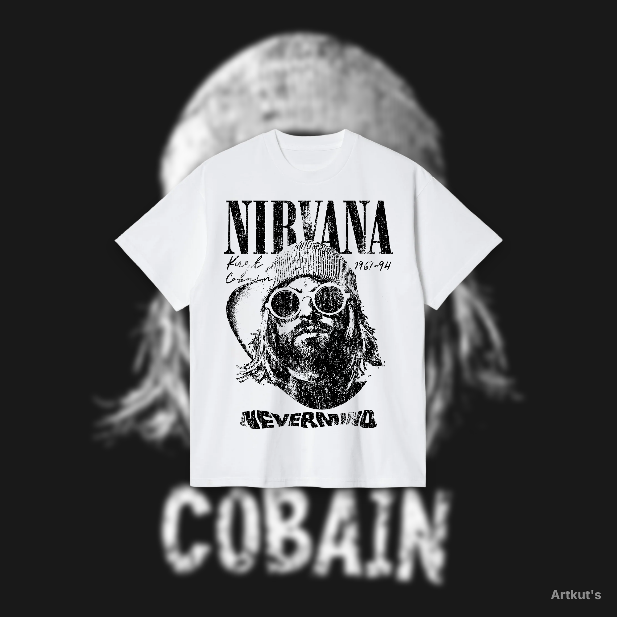 Polera Kurt Cobain (NIRVANA)